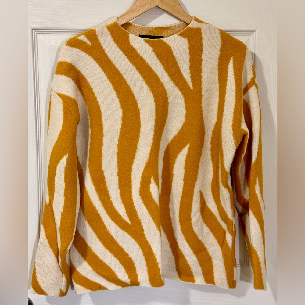 Ann Taylor sweater in abstract animal print